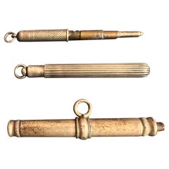 Pendentif en forme de clé de montre de poche du 19ème siècle