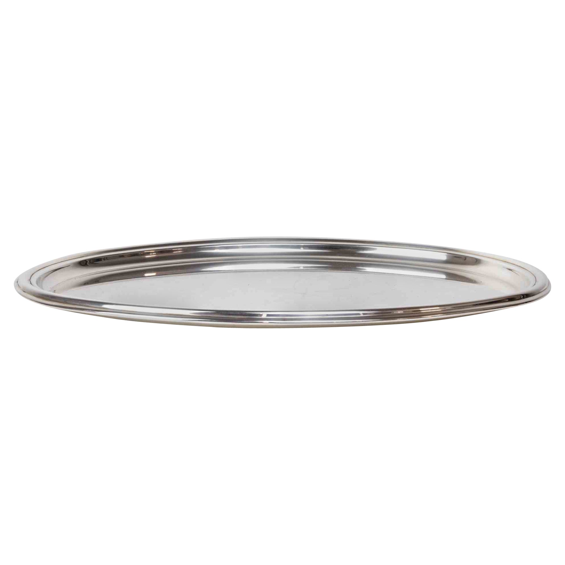 Vintage Silver Tray, Italy, Mid-20th Century