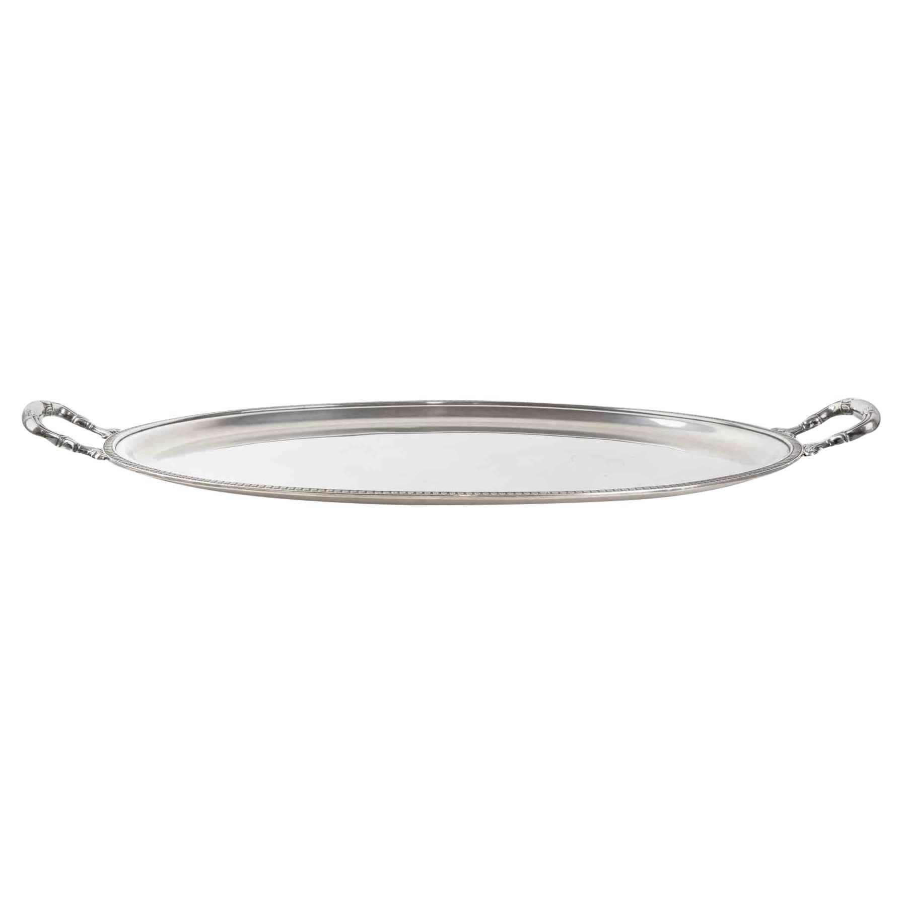 Vintage Silver Tray, Italy, 1970s For Sale