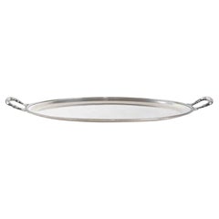 Bandeja de plata vintage, Italia, años 70