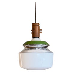 Opal Glass Pendant Light by LIPTA, 1960s