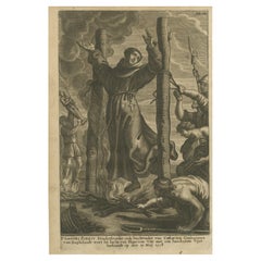El martirio del padre John Forest, quemado por orden de Enrique VIII en 1538
