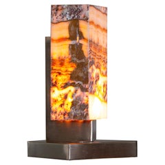 Lampada da tavolo Naica in oro satinato di G.Luce