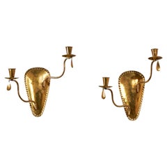Sonja Hedberg-Johansson, Candelabri, ottone, Svezia, 1976