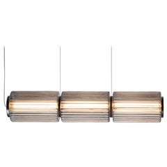 Contemporary Pendelleuchte 'Column' 175-3, Horizontal, Carbon