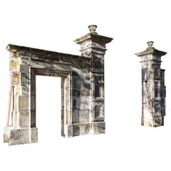 Antique Stone Pillar Gate