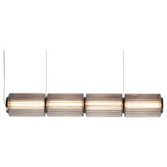 Contemporary Pendelleuchte 'Column' 175-4, Horizontal, Carbon