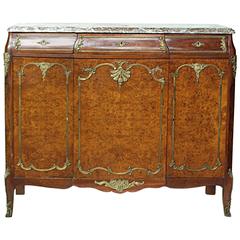 Louis XV Style Marble Top Buffet, Attributed to Antoine Krieger
