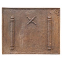 Louis XIV 'Saint Andrew's Cross' Fireback / Backsplash, 17th - 18th Century