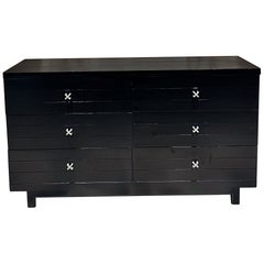 1950s Ebonized Dresser attributed to Paul Frankl