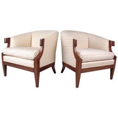 Pareja de sillones estilo decorador vintage