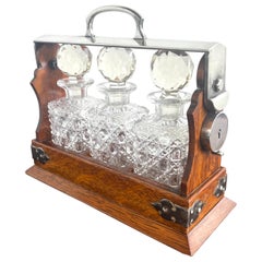 Unique 19th Century English Tantalus Set-Petite Size