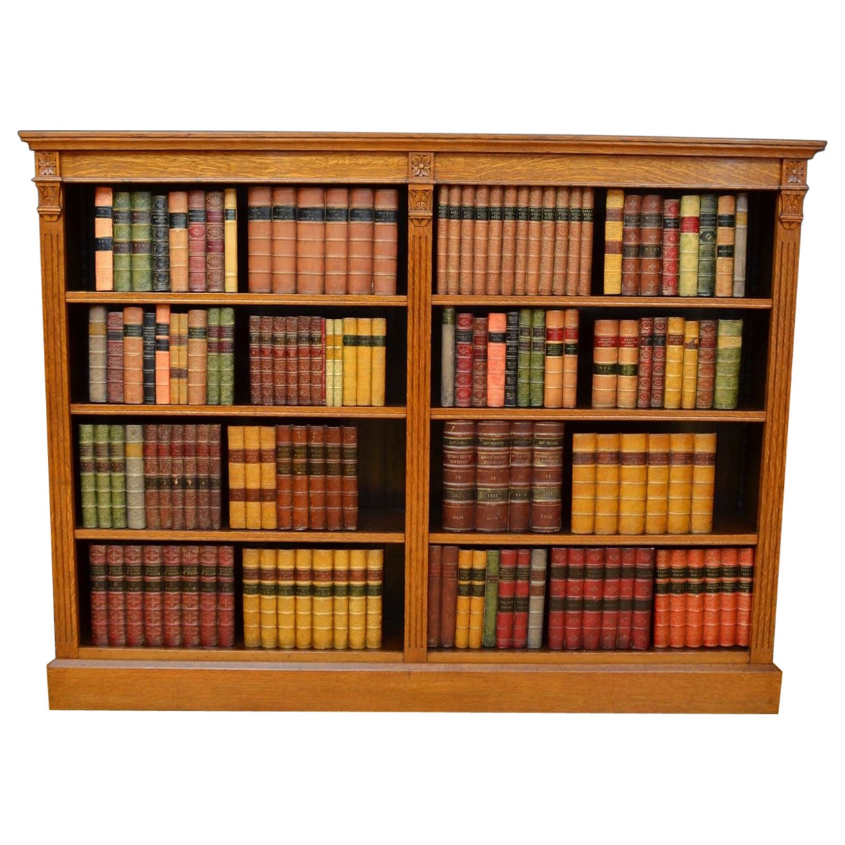 Victorian Oak Offenes Bücherregal