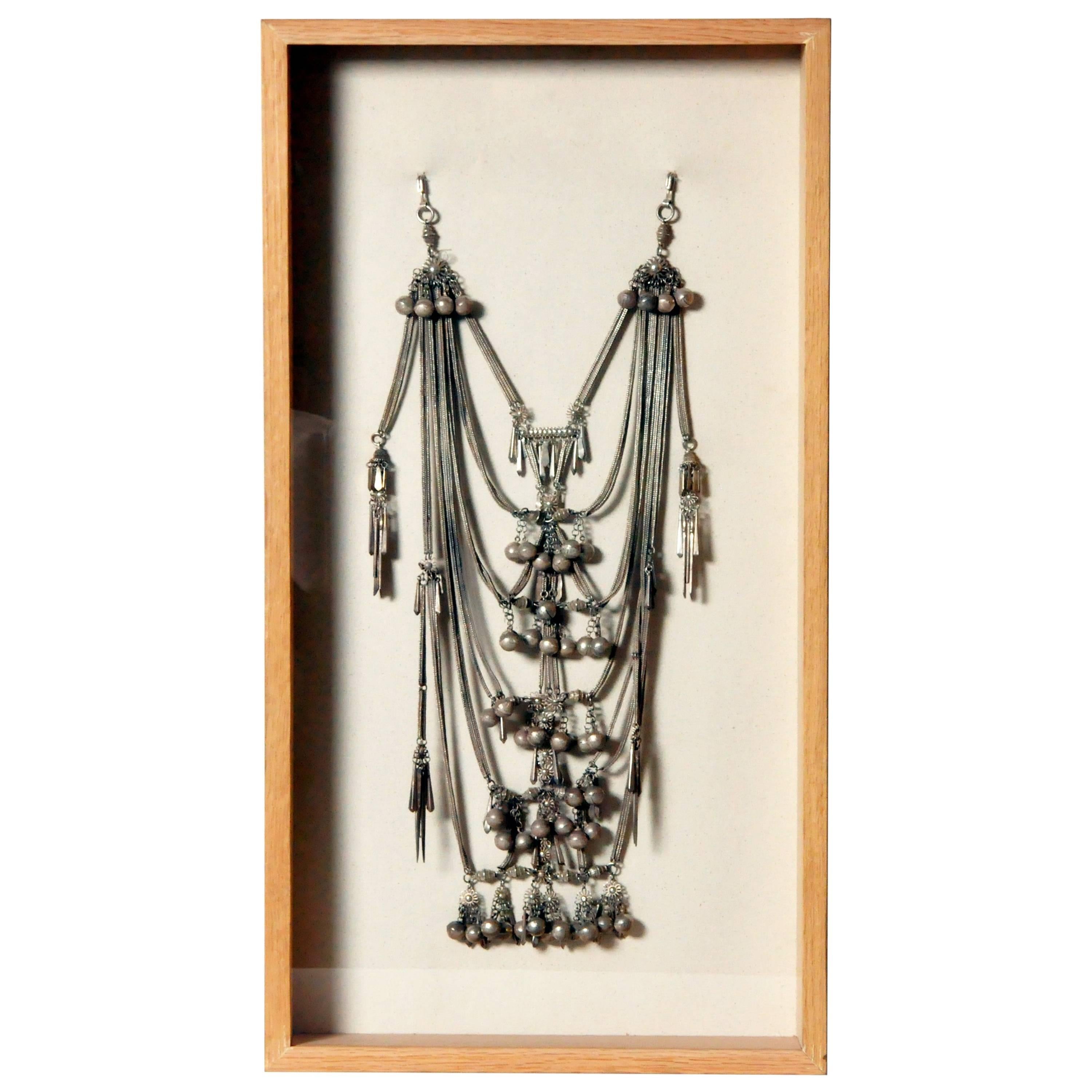 Collar de cadena de plata Yao en venta