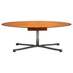 Pace, Mid-Century Modern, Writing Desk, Exotic Wood, Chrome, Dining Table, USA