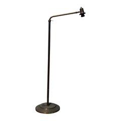 1940ties Brass & copper adjustable height Danish floor light