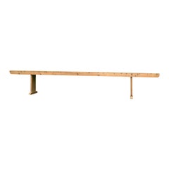 A 1940ties long low wooden bench