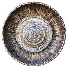 A beautiful glazed Danish 1970ties ceramic wall light  from Ege Dagnæs Keramik