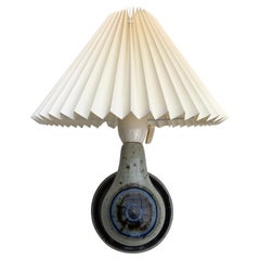 A beautiful Danish blue and grey glazed ceramic wall light 1980ties