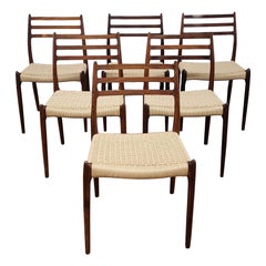 Vintage Model 78 Dining Chairs by Niels Moller