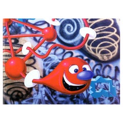 Kenny Scharf alla Tony Shafrazi Gallery (catalogo della mostra d'epoca)