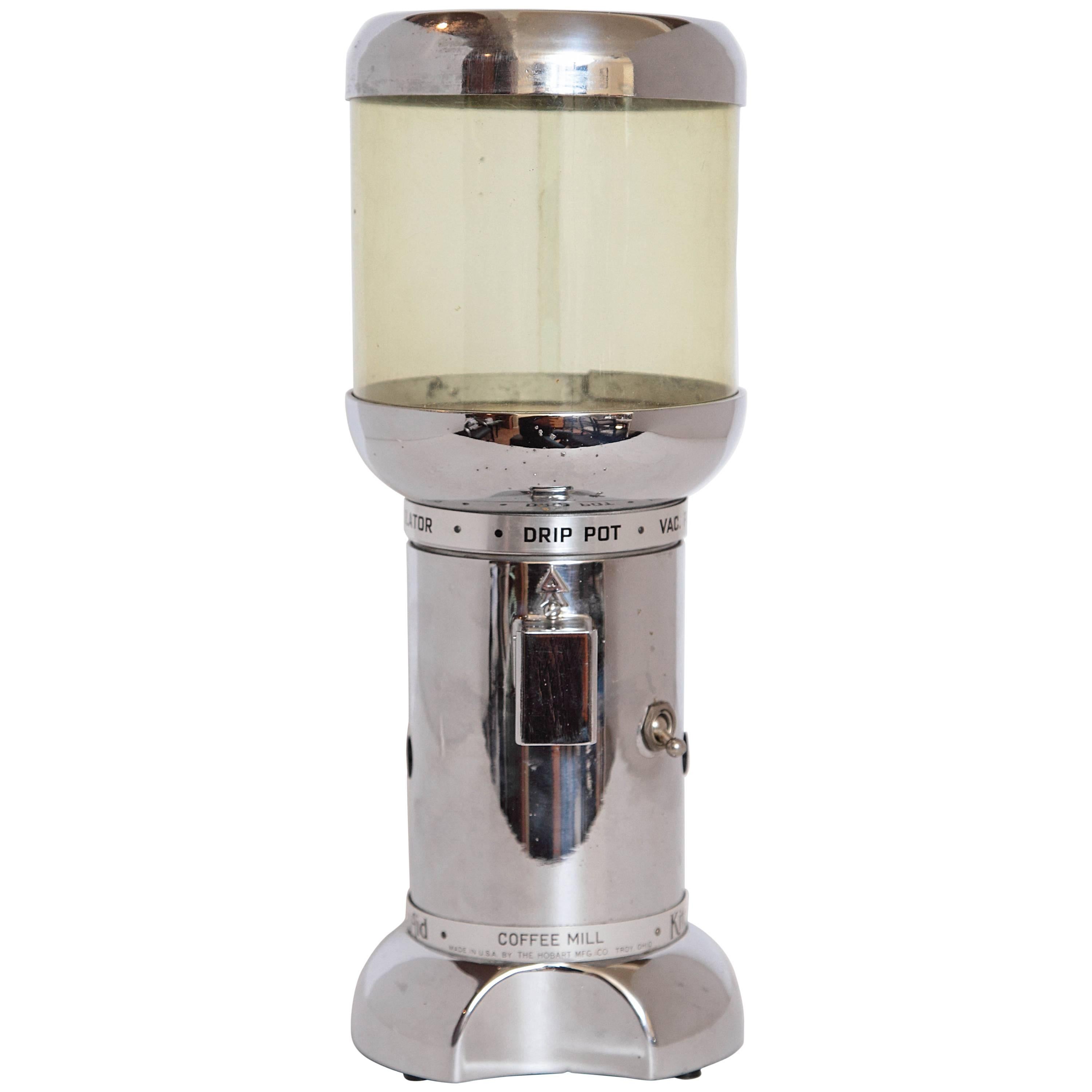 Minty 1930s Hobart Rare A -10 Coffee Grinder, Designed by Egmont Arens For Sale