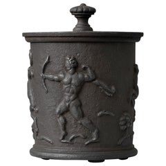 Art-Déco-Gefäß aus Gusseisen von Carl Elmberg, Nafveqvarns Bruk, Schweden, 1920er Jahre