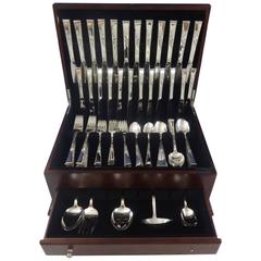 Classic Rose by Reed & Barton Sterling Silver Flatware Set 12 Service 77 Pieces