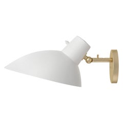 VV Cinquanta White and Brass Wall Design by Vittoriano Viganò for Astep