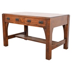 Limbert Antique Mission Oak Arts & Crafts Desk or Library Table, Circa 1900