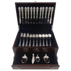 Belle Meade by Lunt Sterling Silver Flatware Set 12 Service 52 Pieces