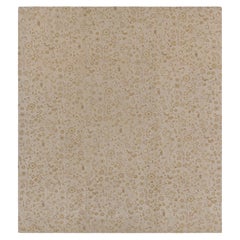 Rug & Kilim’s Tudor Style Rug in Cream with Beige-Brown Floral Patterns
