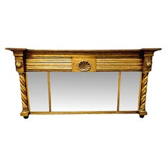 Early 19th Century Compartmental Overmantel Mirror
