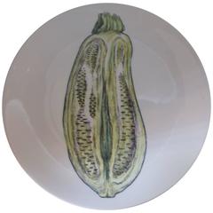 Piero Fornasetti Sezioni di Frutta Plate Zucchini