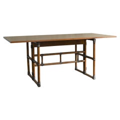 Vintage Flip-top console table, McGuire San Francisco 1970