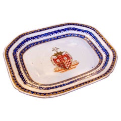 1970s Decorative Plate Featuring a Coat of Arms and a Manufacturer’s Seal