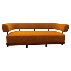 Italian 3 seater sofa in lambs wool boucle
