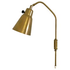Swedish Adjustable Wall Lamp SL3 in Perforated Brass - Alf Svensson for Bergbom
