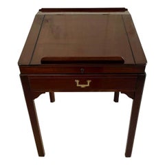 Unusual Antique George III Quality Mahogany Writing Desk