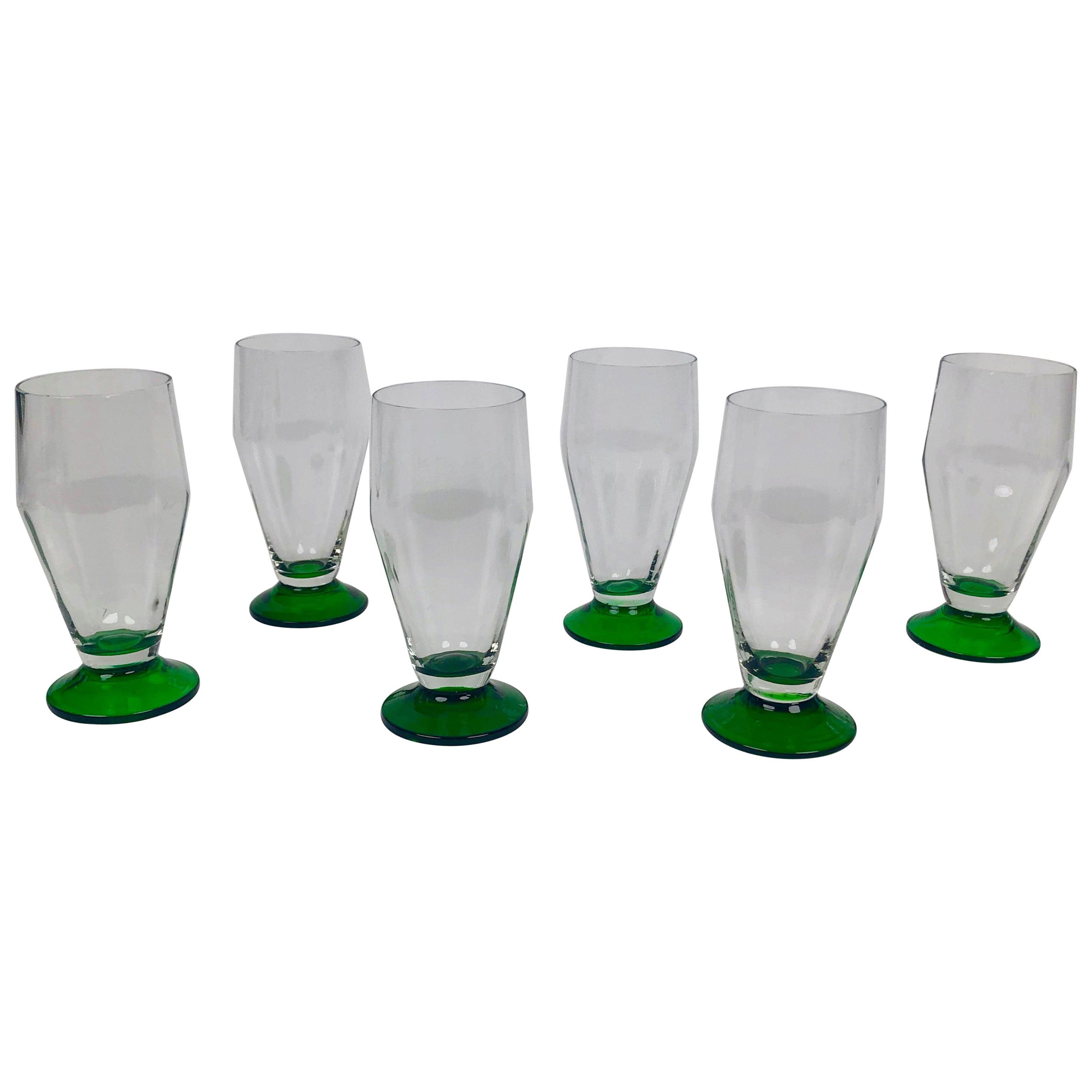 Seis, Soplado a mano,  Vasos de cerveza de los años 20, Checoslovaquia