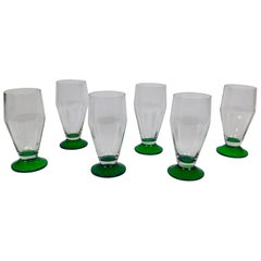 Seis, Soplado a mano,  Vasos de cerveza de los años 20, Checoslovaquia