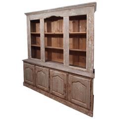 Antique French 18th Century Painted Bookcase