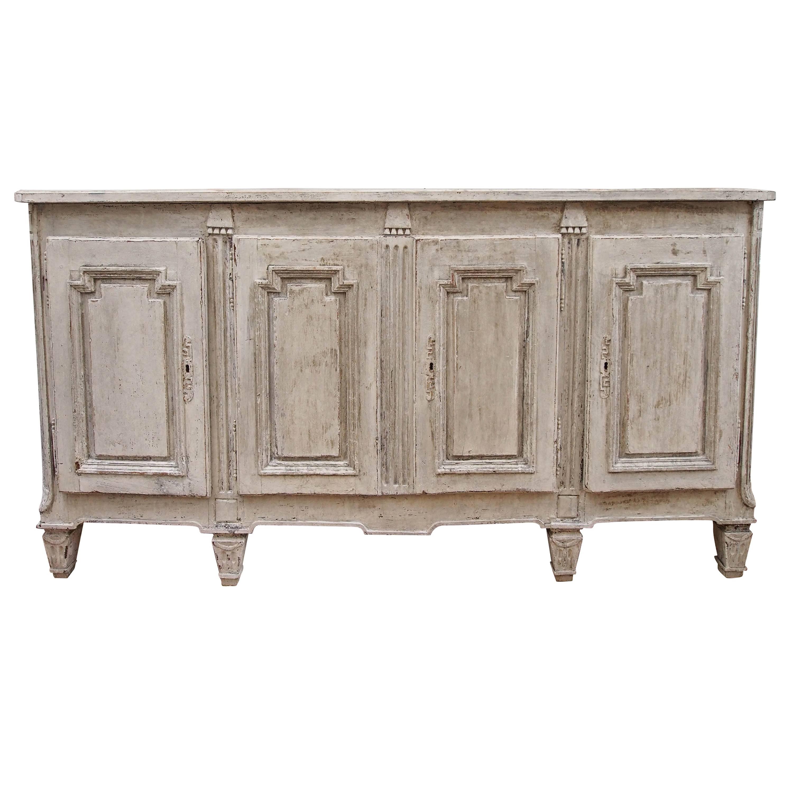 Italian Painted 18th Century Enfilade Buffet For Sale