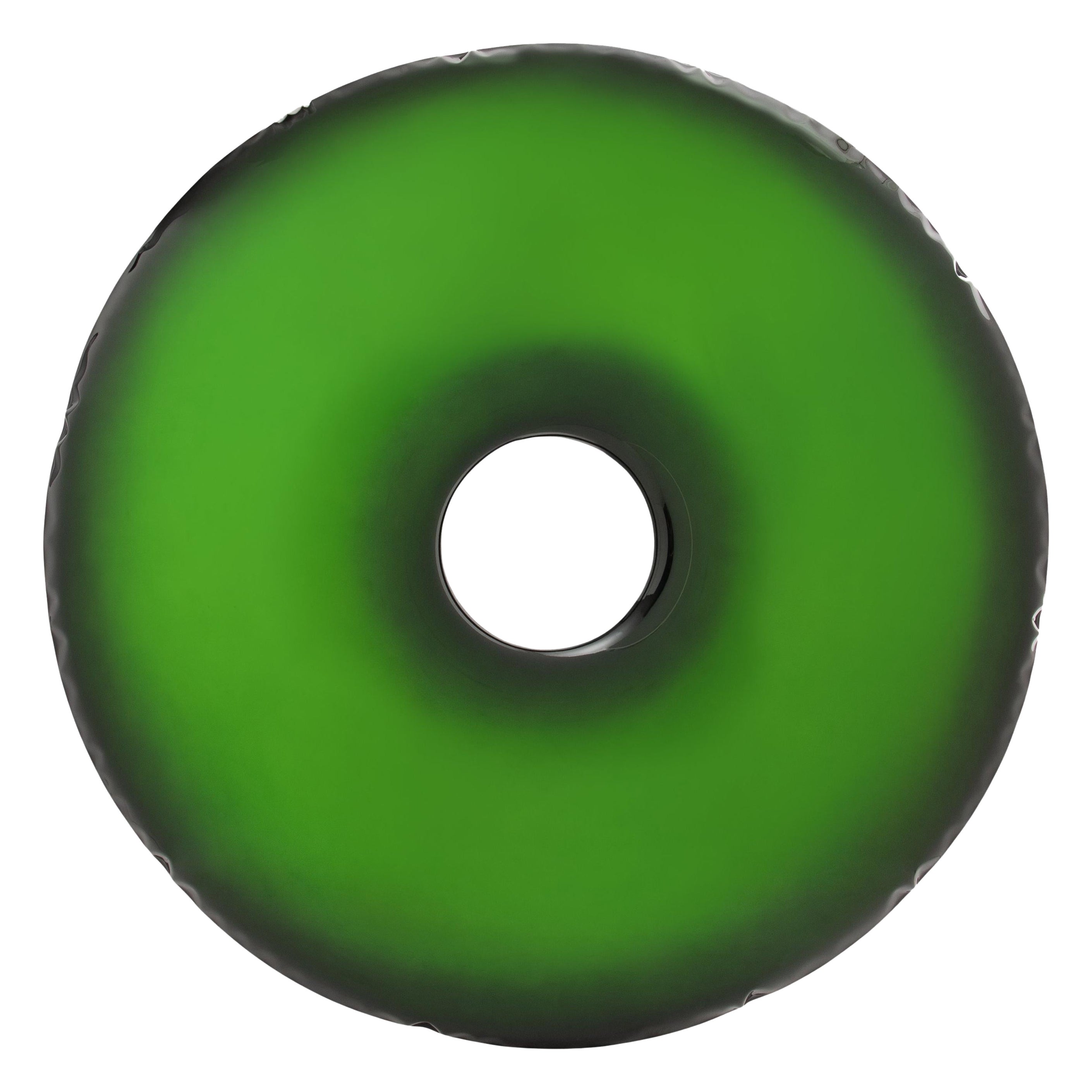 Espejo contemporáneo 'Rondo 150', verde jade, de Zieta