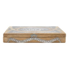 Antique Pewter Rectangular Box, Italy, Early 20th Century