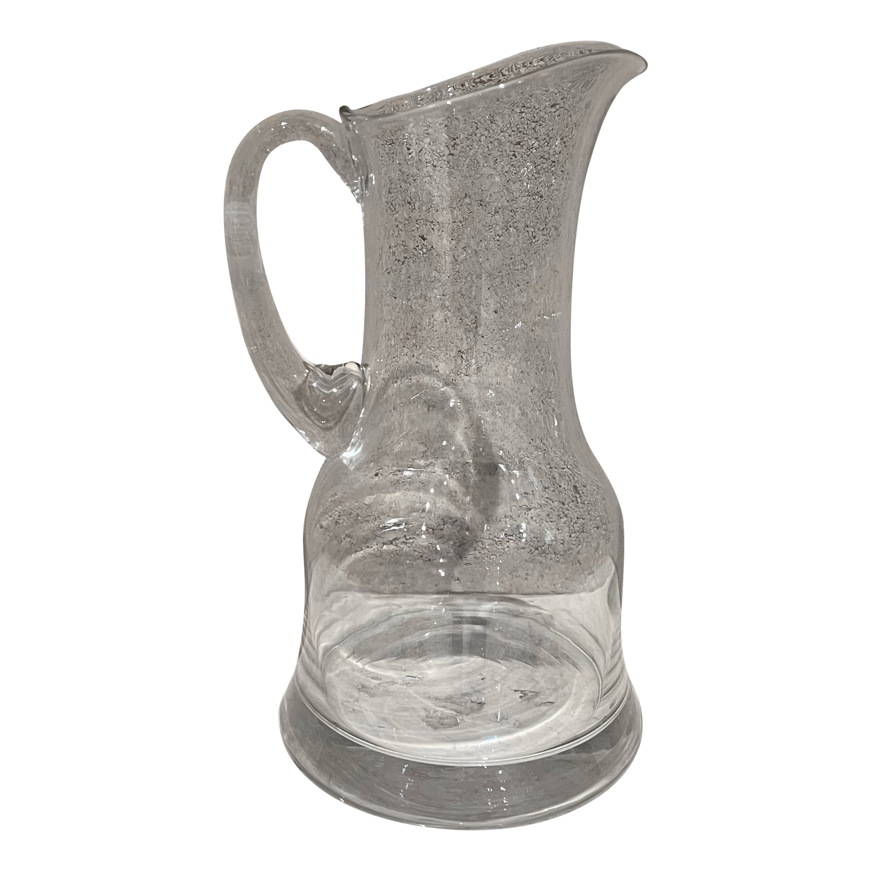 1970s Modernist Barware Glass Pitcher