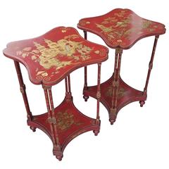 Pair of English Regency Side Tables