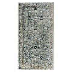 Doris Leslie Blau Vintage Chinese Blue Handwoven Wool Rug