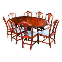 Vintage William Tillman Regency Dining Table & 8 Chairs 20th Century