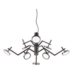 Lampada a sospensione Vector 4+4 di Euroluce Lampadari
